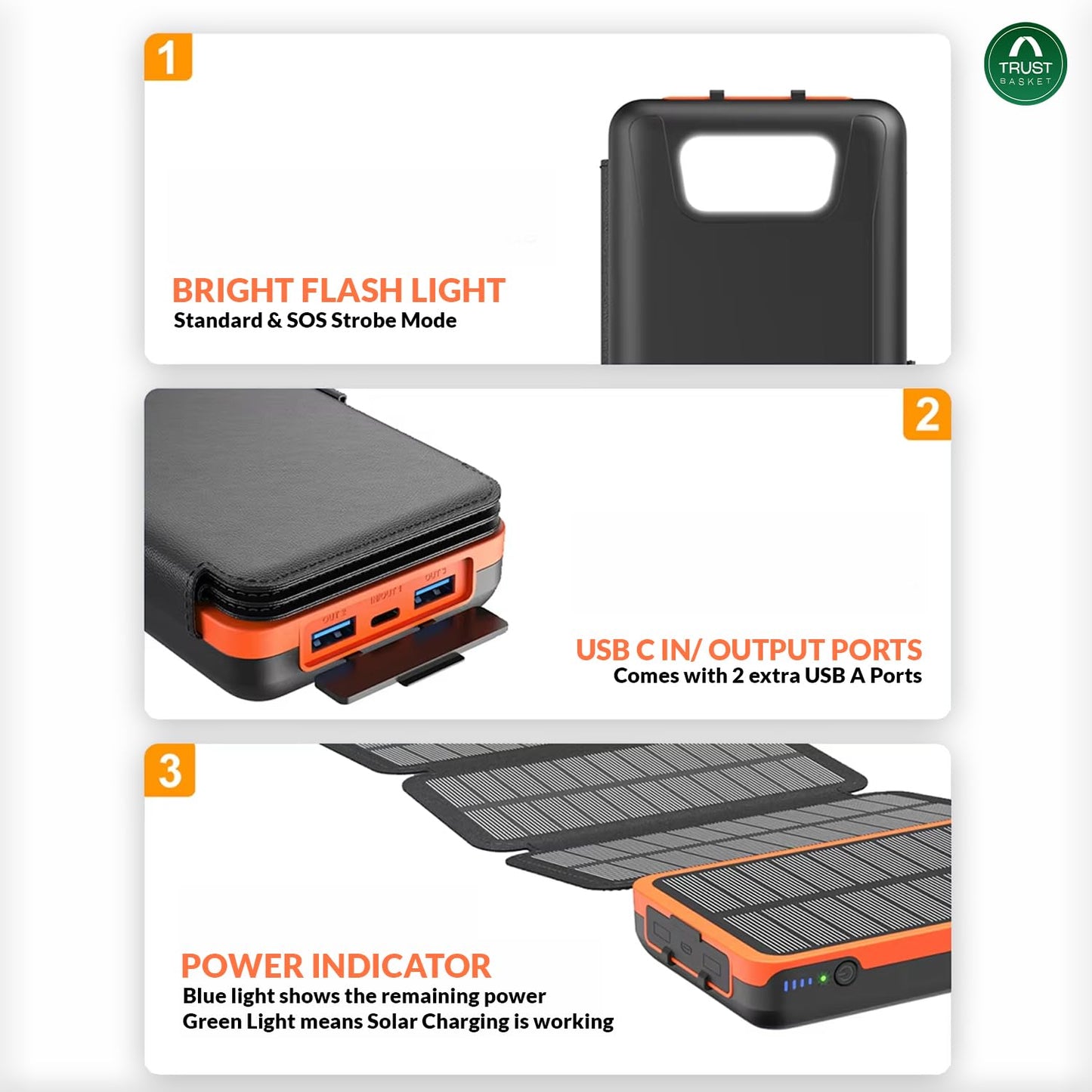 Solar Charge Pro™: 20,000mAh Outdoor Power Bank