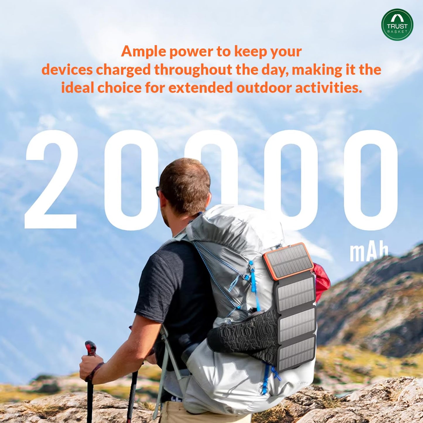 Solar Charge Pro™: 20,000mAh Outdoor Power Bank