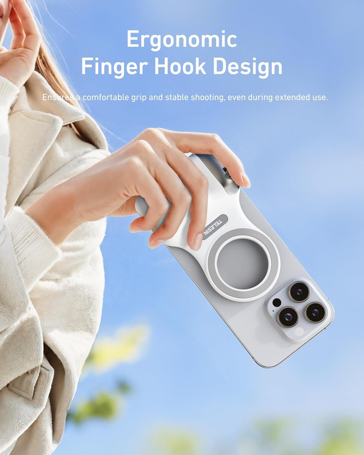 SmartGrip Pro™: Magnetic Smartphone Camera Handle
