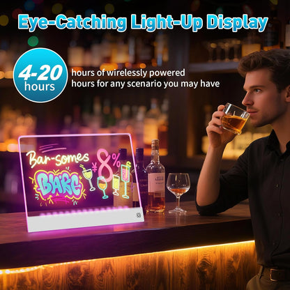 7-Color Christmas LED Drawing Board – Festive Light-Up Display