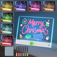 7-Color Christmas LED Drawing Board – Festive Light-Up Display