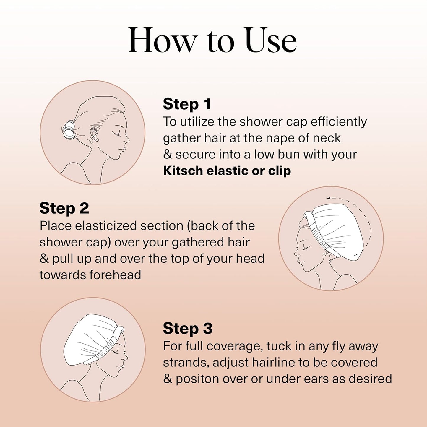 Luxurious Satin Shower Cap