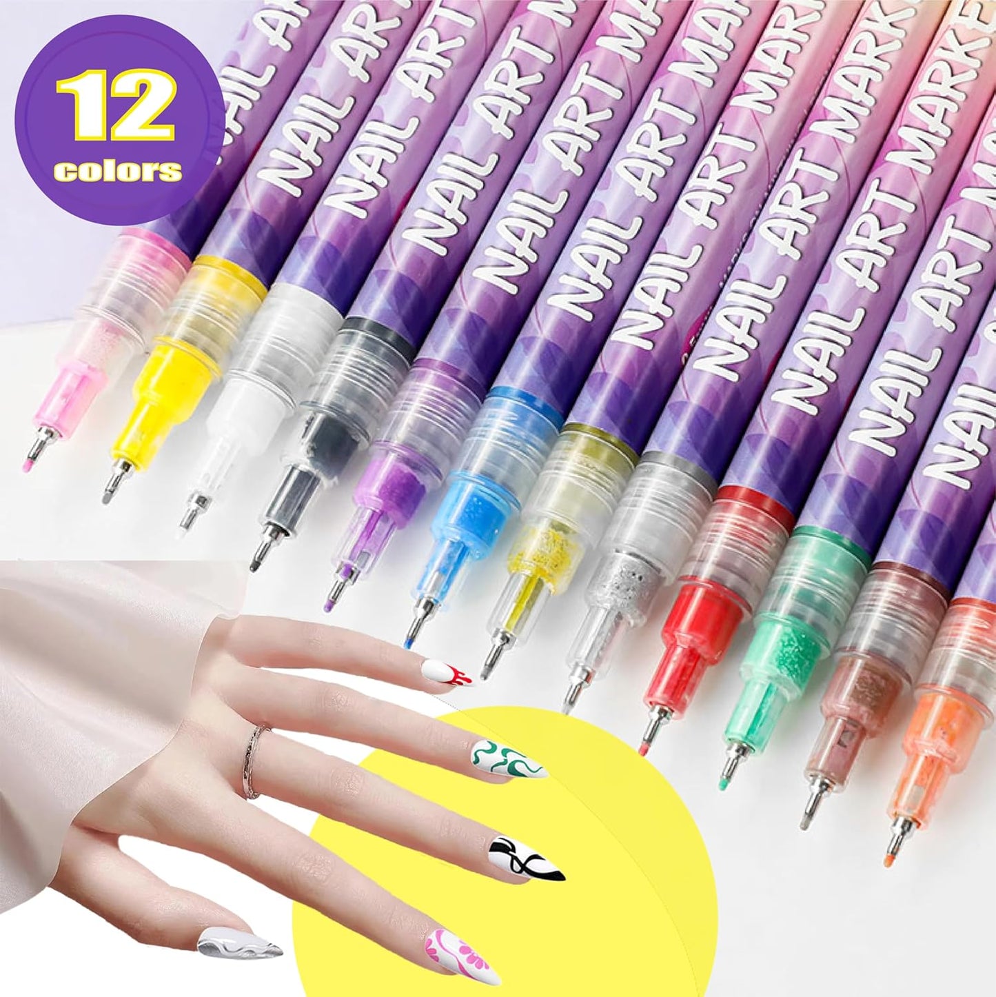 Precision Acrylic Nail Art Pen Set