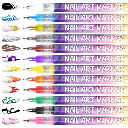 Precision Acrylic Nail Art Pen Set