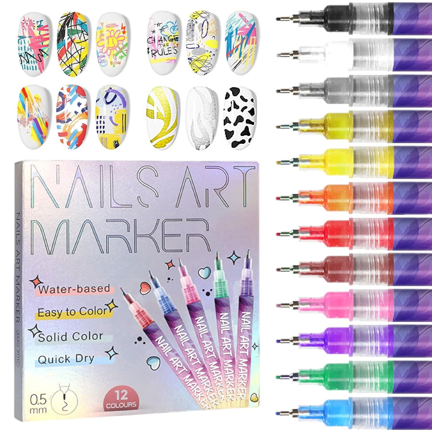 Precision Acrylic Nail Art Pen Set