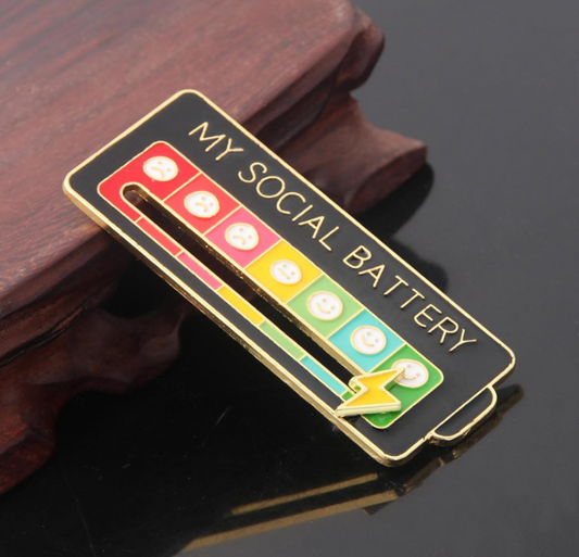 2026 Social Battery Status Brooch