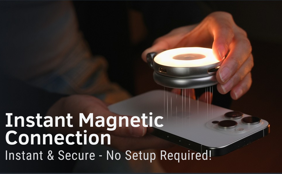 Magnetic Fill Light for Stunning Selfies™